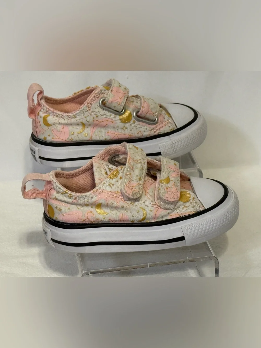 Converse Baby Girl’s 3 Chuck Taylor All-Star Constellations Celestial Sneakers